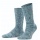 Falke Tagessocke Brooklyn Crew (Bootsock, Grobstrick-Optik) tealblau Herren - 1 Paar